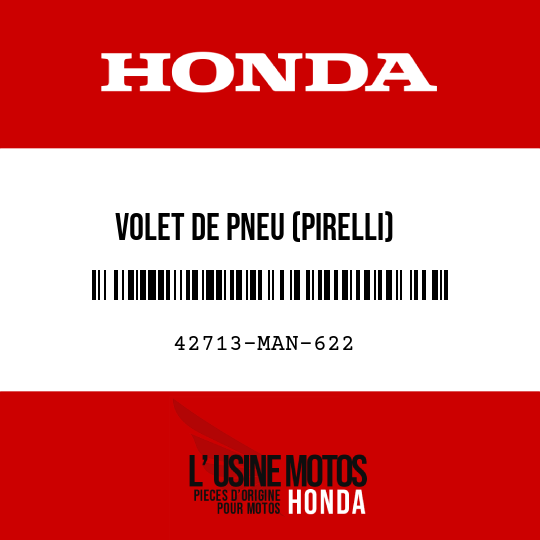 image de 42713-MAN-622 VOLET DE PNEU (PIRELLI)