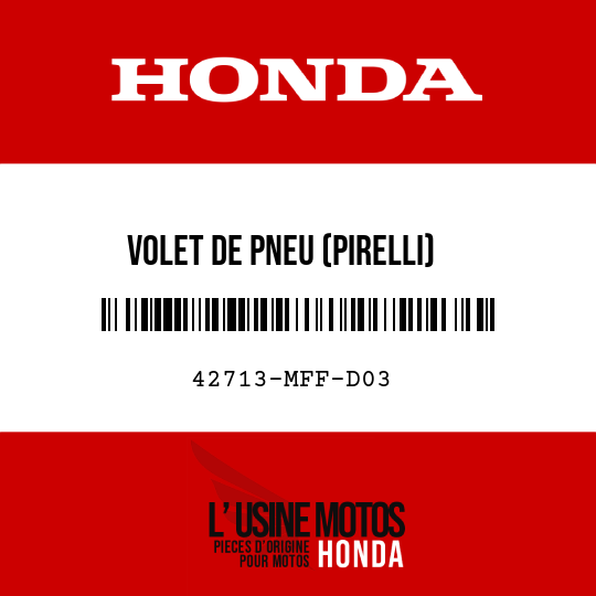 image de 42713-MFF-D03 VOLET DE PNEU (PIRELLI)