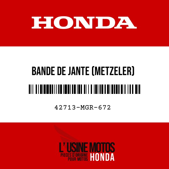 image de 42713-MGR-672 BANDE DE JANTE (METZELER)