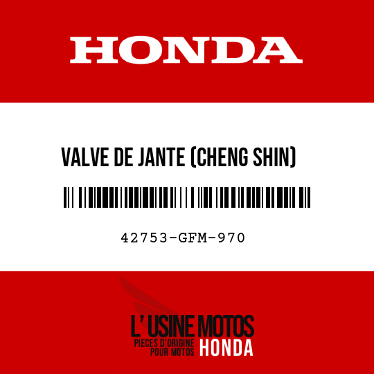 image de 42753-GFM-970 VALVE DE JANTE (CHENG SHIN)