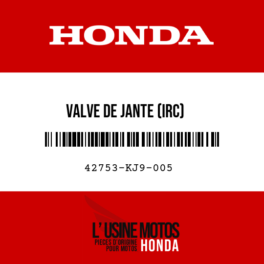 image de 42753-KJ9-005 VALVE DE JANTE (IRC)