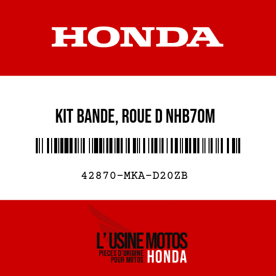 image de 42870-MKA-D20ZB KIT BANDE, ROUE D NHB70M