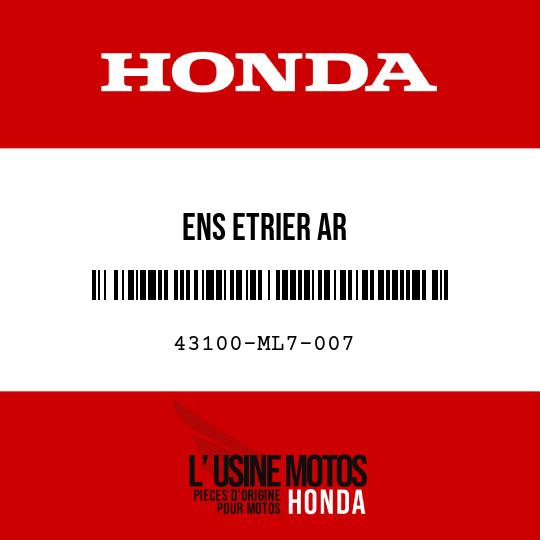 image de 43100-ML7-007 ENS ETRIER AR