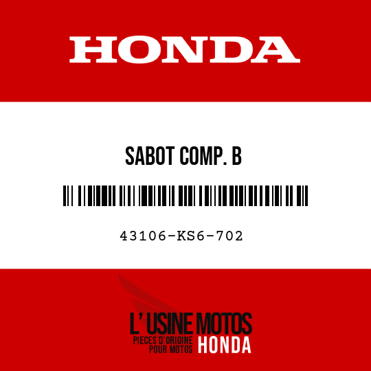 image de 43106-KS6-702 SABOT COMP. B