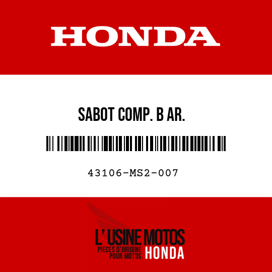 image de 43106-MS2-007 SABOT COMP. B AR.