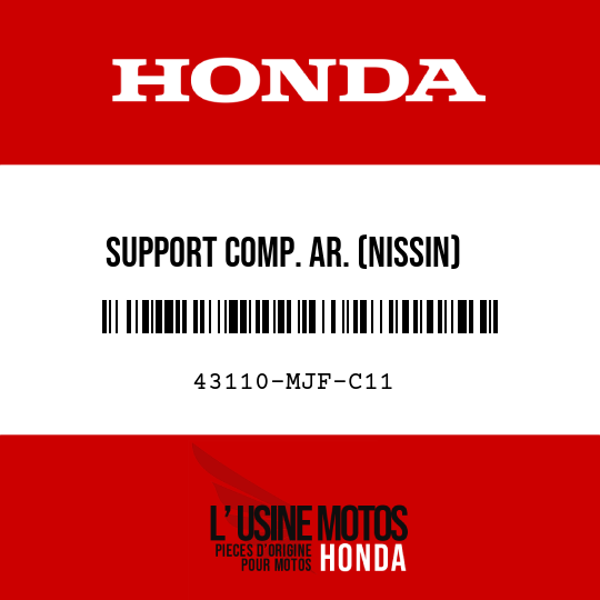 image de 43110-MJF-C11 SUPPORT COMP. AR. (NISSIN)