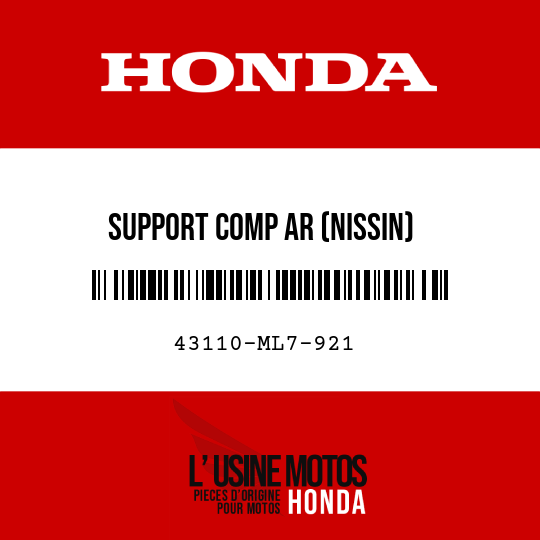 image de 43110-ML7-921 SUPPORT COMP AR (NISSIN)