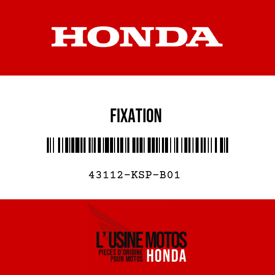 image de 43112-KSP-B01 FIXATION