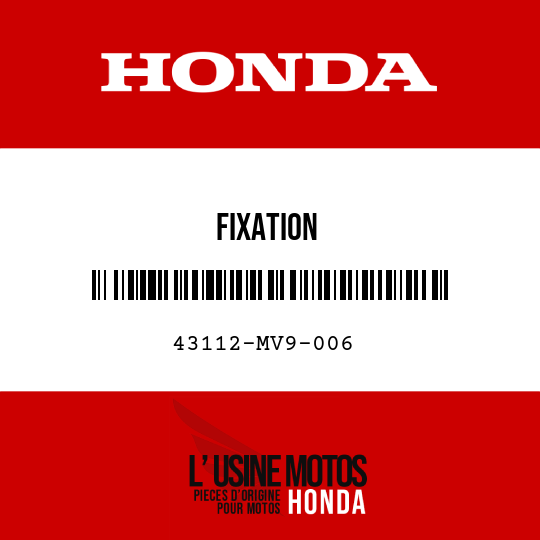 image de 43112-MV9-006 FIXATION
