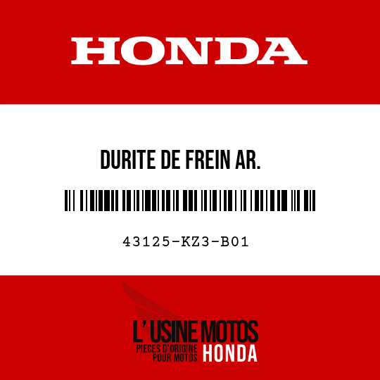 image de 43125-KZ3-B01 DURITE DE FREIN AR.