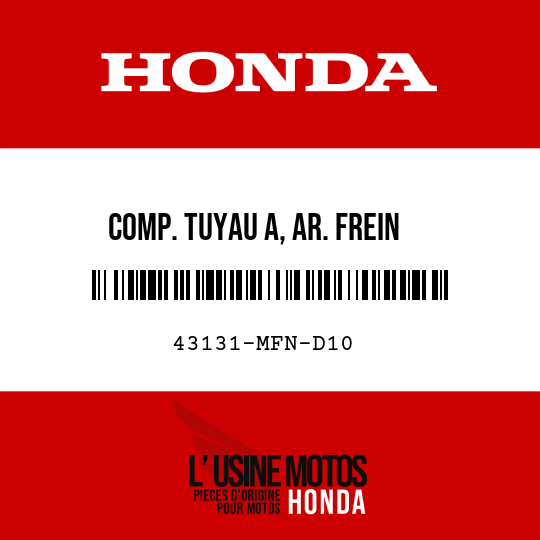 image de 43131-MFN-D10 COMP. TUYAU A, AR. FREIN