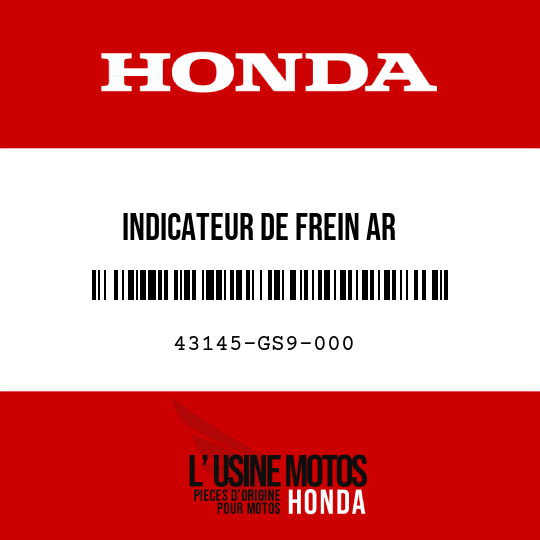 image de 43145-GS9-000 INDICATEUR DE FREIN AR