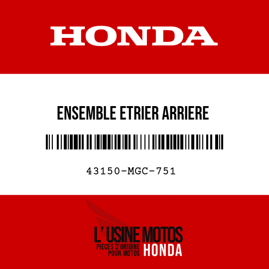 image de 43150-MGC-751 ENSEMBLE ETRIER ARRIERE