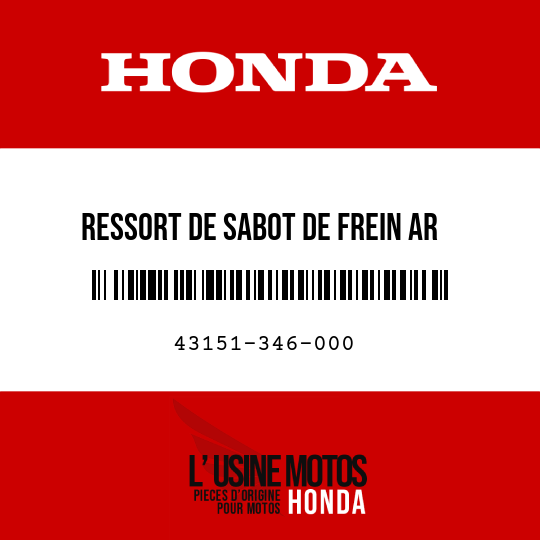 image de 43151-346-000 RESSORT DE SABOT DE FREIN AR