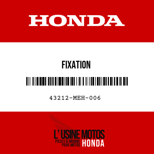 image de 43212-MEH-006 FIXATION