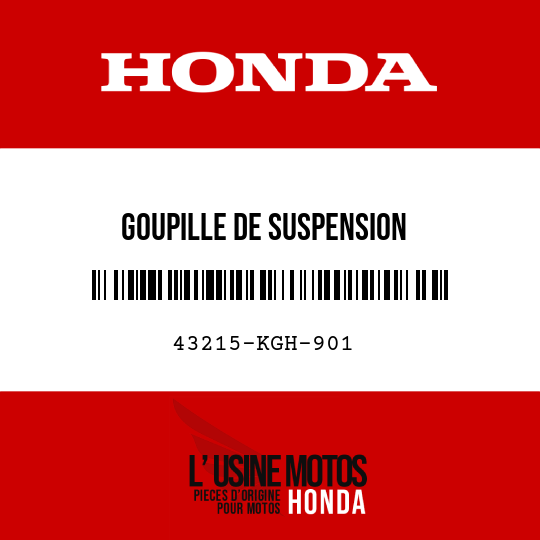 image de 43215-KGH-901 GOUPILLE DE SUSPENSION