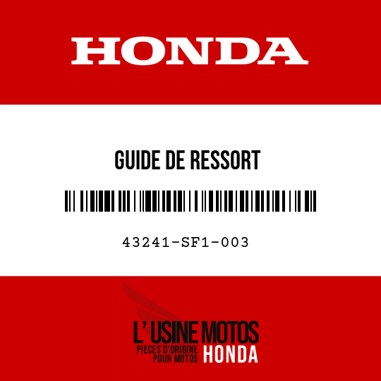 image de 43241-SF1-003 GUIDE DE RESSORT