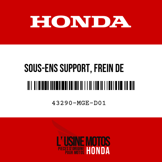 image de 43290-MGE-D01 SOUS-ENS SUPPORT, FREIN DE   STATIONNEMENT