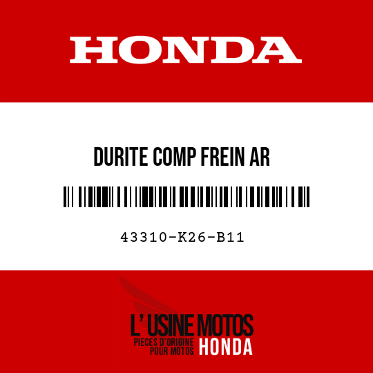 image de 43310-K26-B11 DURITE COMP FREIN AR
