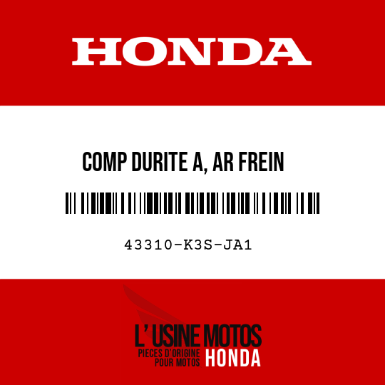 image de 43310-K3S-JA1 COMP DURITE A, AR FREIN