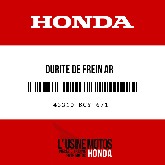 image de 43310-KCY-671 DURITE DE FREIN AR