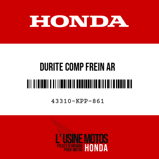 image de 43310-KPP-861 DURITE COMP FREIN AR