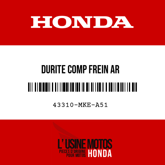 image de 43310-MKE-A51 DURITE COMP FREIN AR