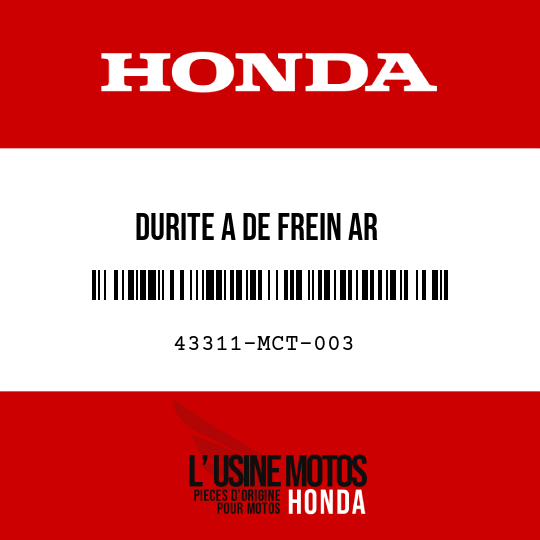 image de 43311-MCT-003 DURITE A DE FREIN AR
