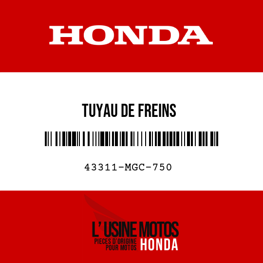 image de 43311-MGC-750 TUYAU DE FREINS