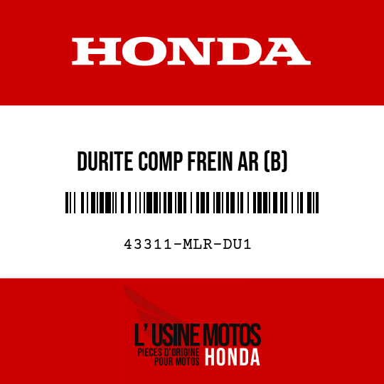 image de 43311-MLR-DU1 DURITE COMP FREIN AR (B)