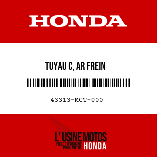 image de 43313-MCT-000 TUYAU C, AR FREIN