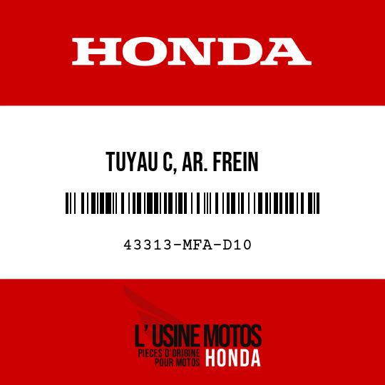 image de 43313-MFA-D10 TUYAU C, AR. FREIN