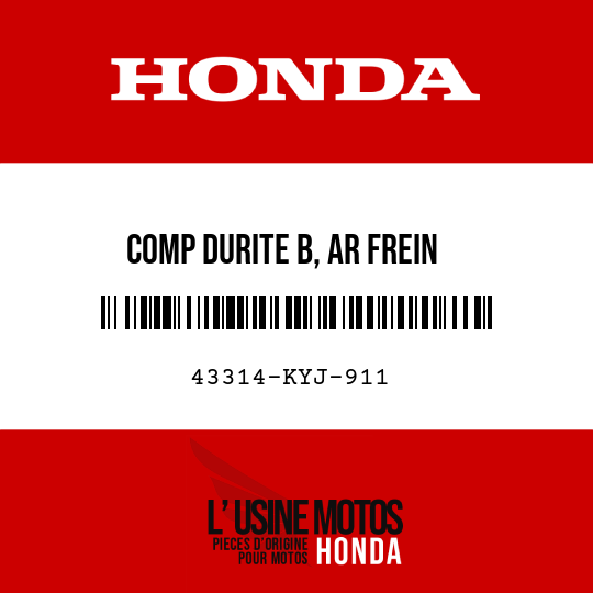 image de 43314-KYJ-911 COMP DURITE B, AR FREIN