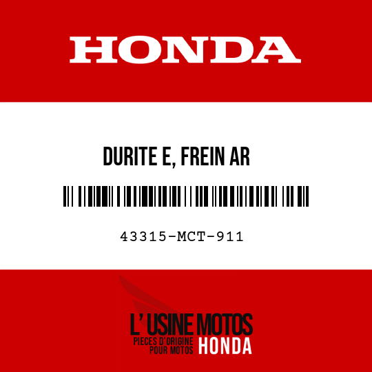 image de 43315-MCT-911 DURITE E, FREIN AR