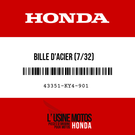 image de 43351-KY4-901 BILLE D'ACIER (7/32)
