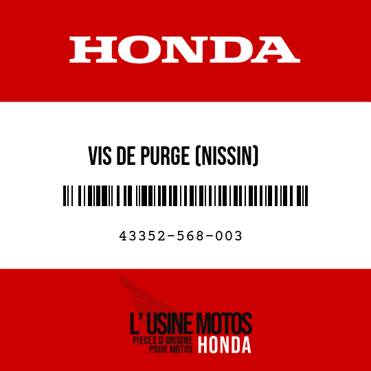 image de 43352-568-003 VIS DE PURGE (NISSIN)