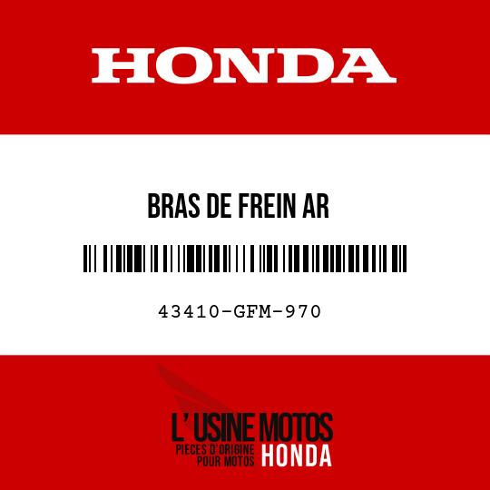 image de 43410-GFM-970 BRAS DE FREIN AR