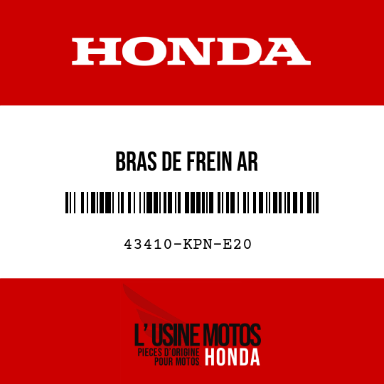 image de 43410-KPN-E20 BRAS DE FREIN AR