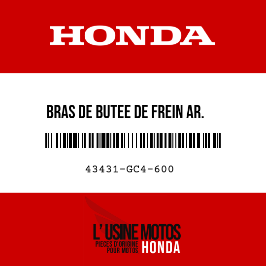 image de 43431-GC4-600 BRAS DE BUTEE DE FREIN AR.