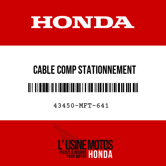 image de 43450-MFT-641 CABLE COMP STATIONNEMENT