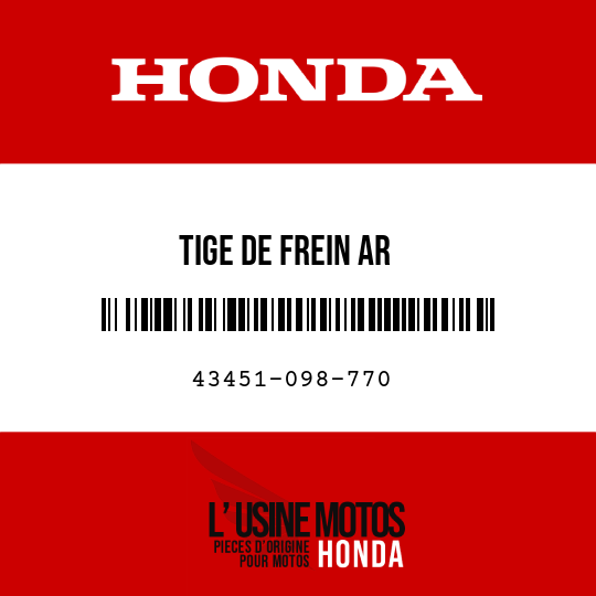 image de 43451-098-770 TIGE DE FREIN AR