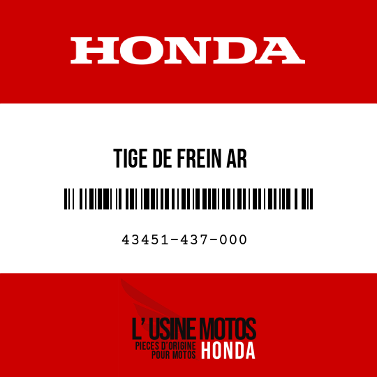 image de 43451-437-000 TIGE DE FREIN AR