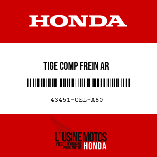 image de 43451-GEL-A80 TIGE COMP FREIN AR