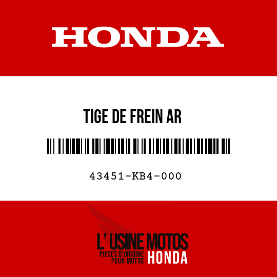 image de 43451-KB4-000 TIGE DE FREIN AR