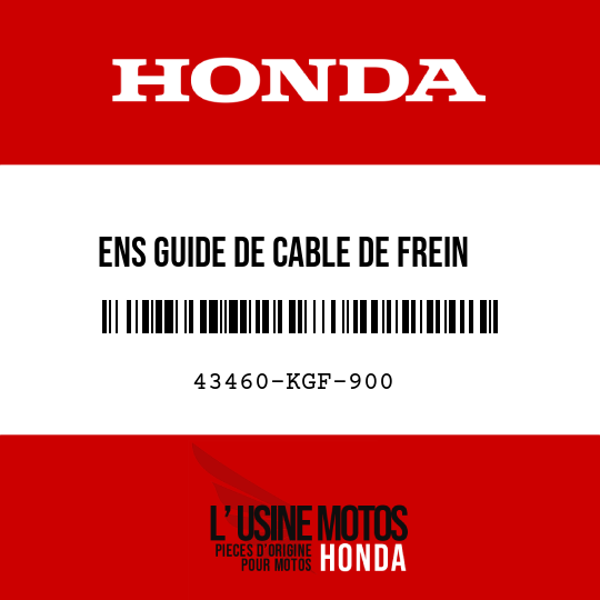 image de 43460-KGF-900 ENS GUIDE DE CABLE DE FREIN