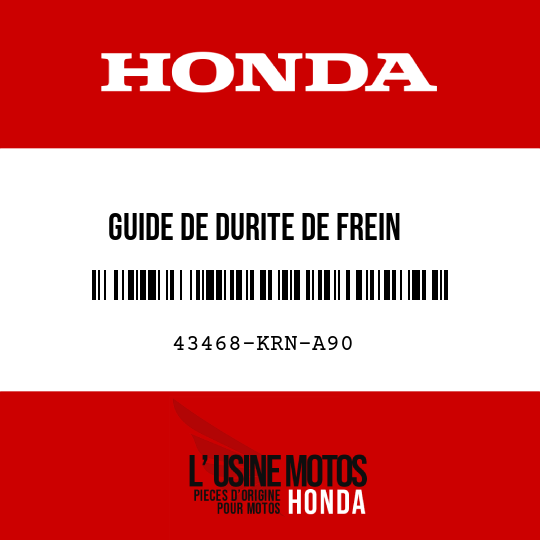 image de 43468-KRN-A90 GUIDE DE DURITE DE FREIN