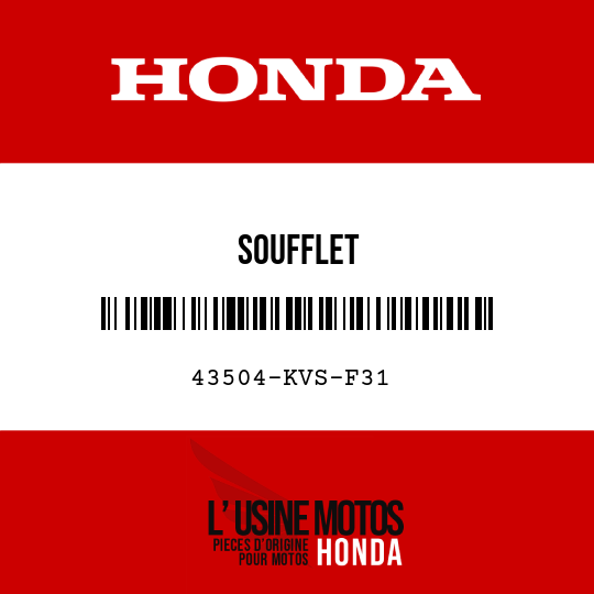 image de 43504-KVS-F31 SOUFFLET