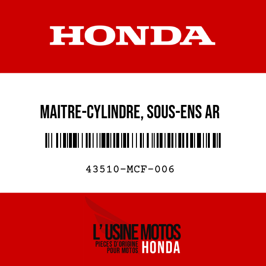 image de 43510-MCF-006 MAITRE-CYLINDRE, SOUS-ENS AR (NISSIN)