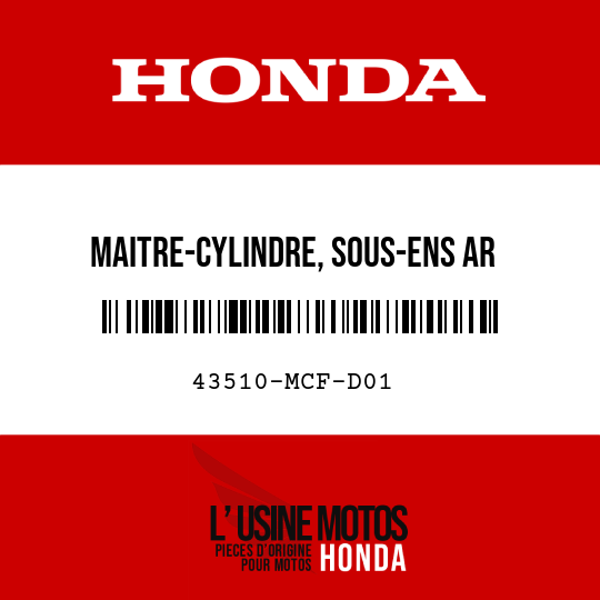 image de 43510-MCF-D01 MAITRE-CYLINDRE, SOUS-ENS AR (NISSIN)