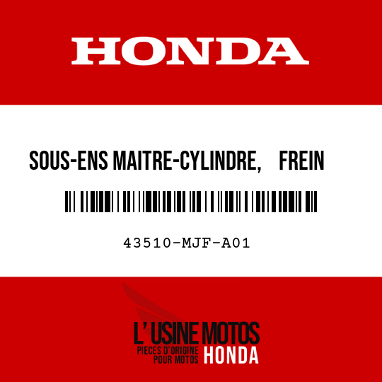 image de 43510-MJF-A01 SOUS-ENS MAITRE-CYLINDRE,    FREIN AR (NISSIN)